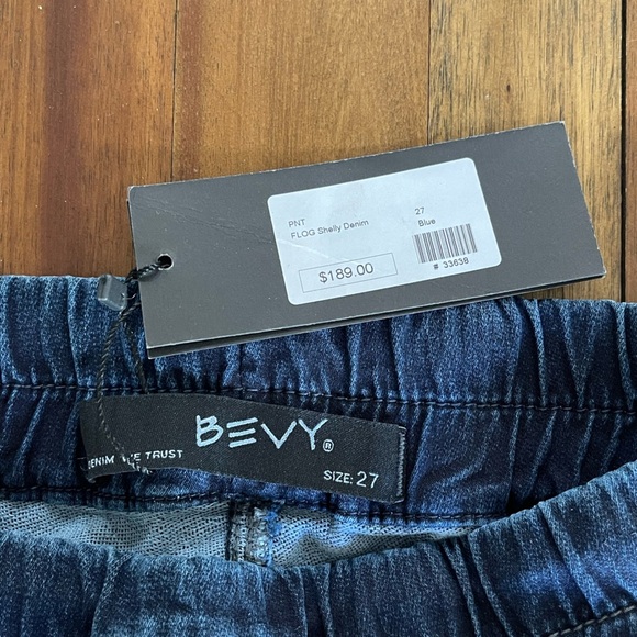 BEVY FLOG Shelly Denim pull on pants - Picture 4 of 10